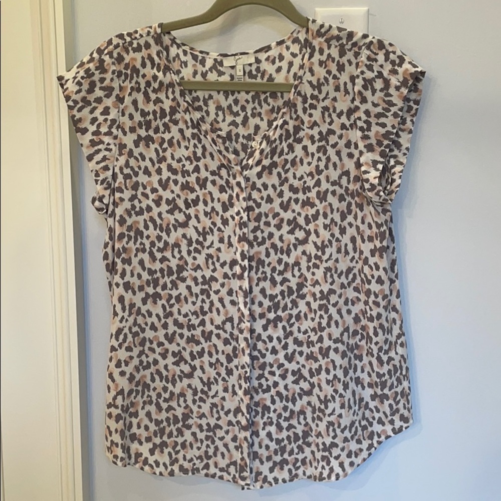 JOIE cap-sleeve silk blouse, size small